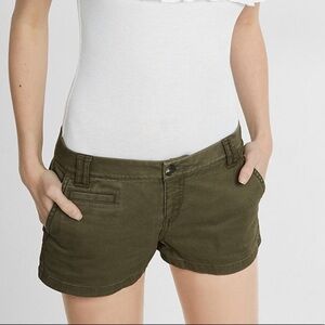 Express Olive Green Shorts